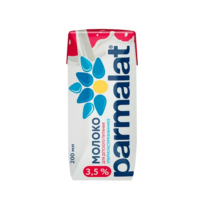 Молоко 3,5% Parmalat, 200 мл